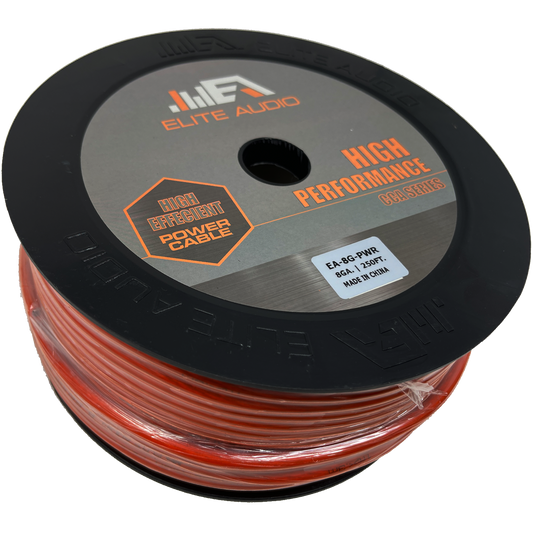 Elite Audio EA-8G-PWR 8GA CCA Power Wire 250ft Roll