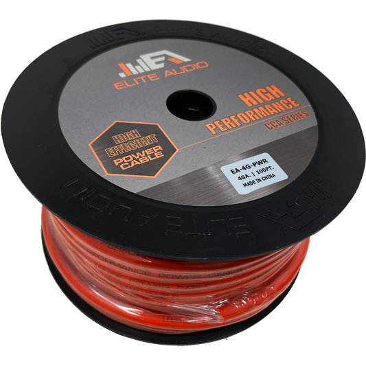 Elite Audio EA-4G-PWR 4GA CCA Power Wire 100ft Roll